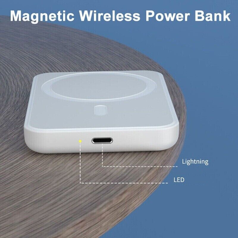 10,000mAh Magnetic Wireless Power Bank Charger