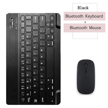 10 Lnch Wireless Bluetooth Mini Keyboard for Ipad Phone Tablet Portable Bluetooth Keyboard and Mouse for Samsung Xiaomi Android
