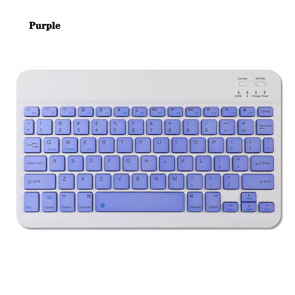 10 Lnch Wireless Bluetooth Mini Keyboard for Ipad Phone Tablet Portable Bluetooth Keyboard and Mouse for Samsung Xiaomi Android