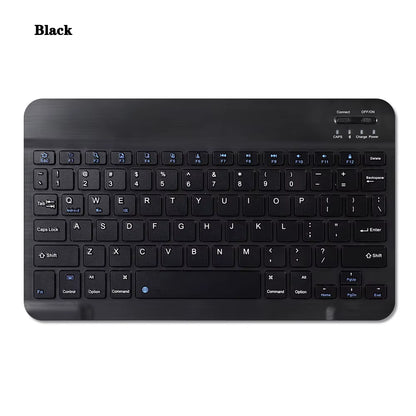 10 Lnch Wireless Bluetooth Mini Keyboard for Ipad Phone Tablet Portable Bluetooth Keyboard and Mouse for Samsung Xiaomi Android