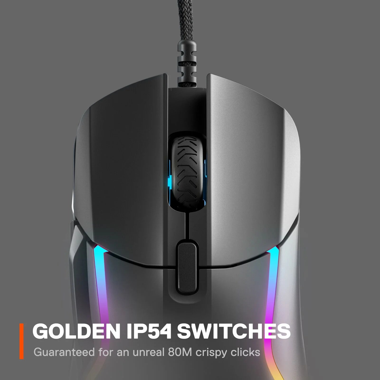 Rival 5 Gaming Mouse with 9 Programmable Buttons and 18K CPI Truemove Air Optical Sensor