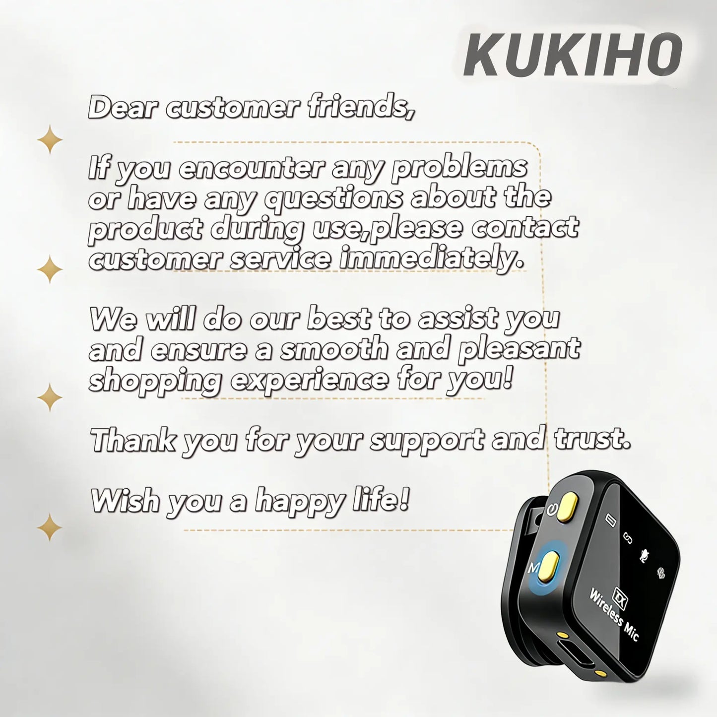 Mother'S Day Sale！Kukiho Wireless Lavalier Microphone for Iphone Ipad Android with Charging Case Audio Smartphone Audio Smartphone