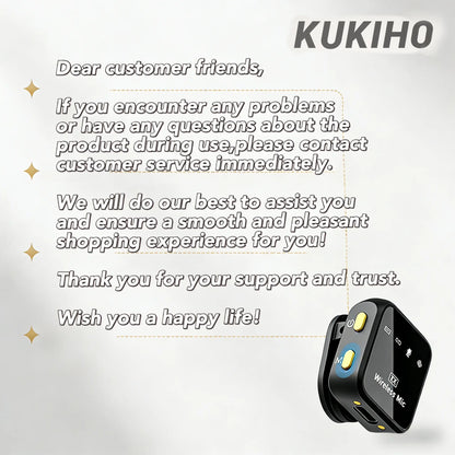 Mother'S Day Sale！Kukiho Wireless Lavalier Microphone for Iphone Ipad Android with Charging Case Audio Smartphone Audio Smartphone