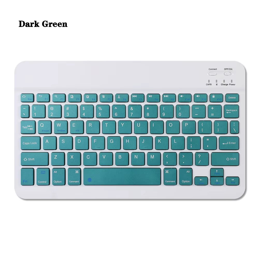 10 Lnch Wireless Bluetooth Mini Keyboard for Ipad Phone Tablet Portable Bluetooth Keyboard and Mouse for Samsung Xiaomi Android
