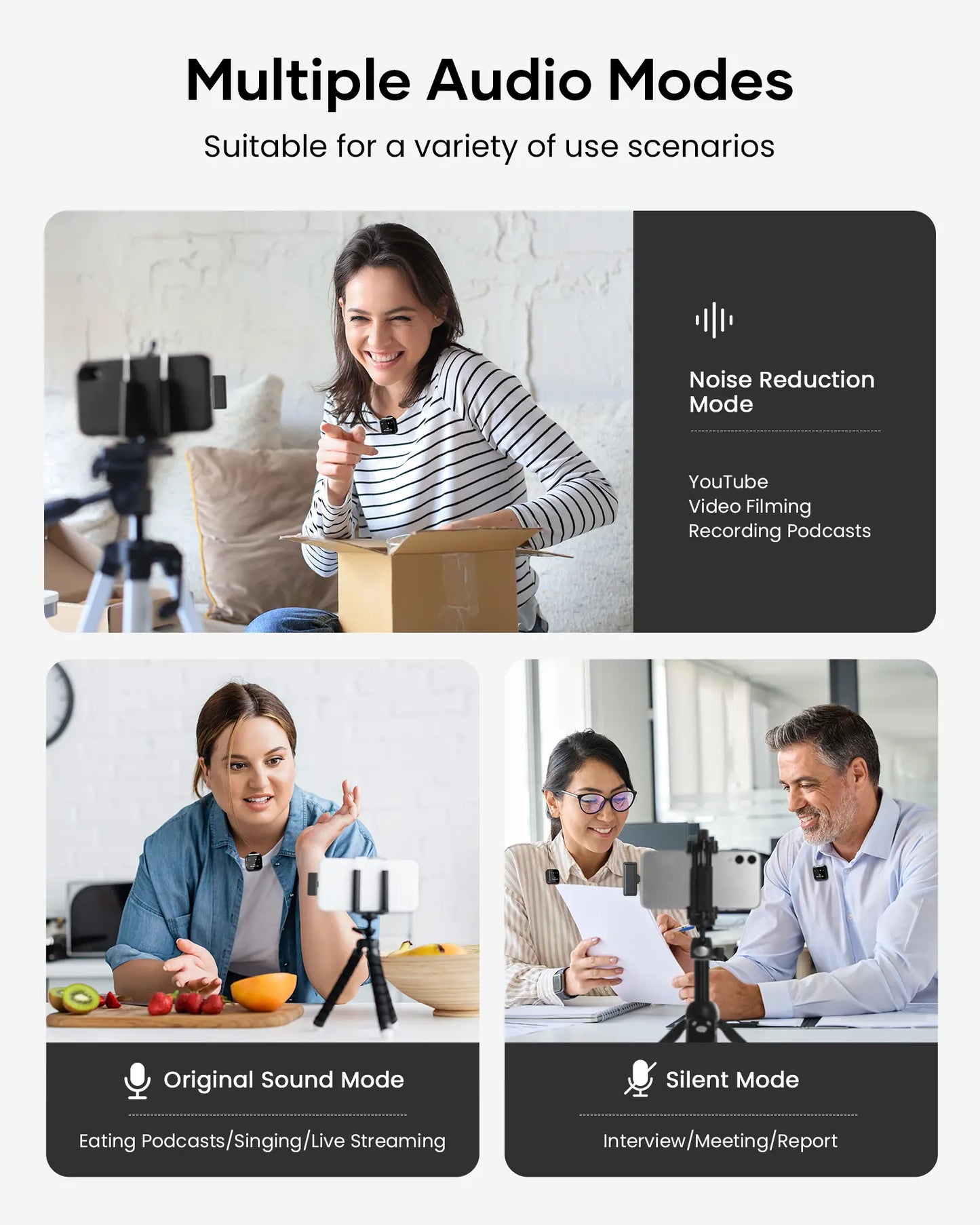 Mother'S Day Sale！Kukiho Wireless Lavalier Microphone for Iphone Ipad Android with Charging Case Audio Smartphone Audio Smartphone