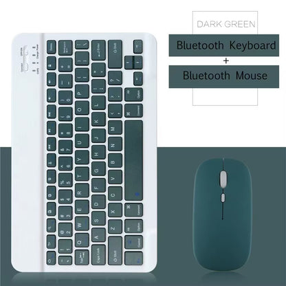 10 Lnch Wireless Bluetooth Mini Keyboard for Ipad Phone Tablet Portable Bluetooth Keyboard and Mouse for Samsung Xiaomi Android