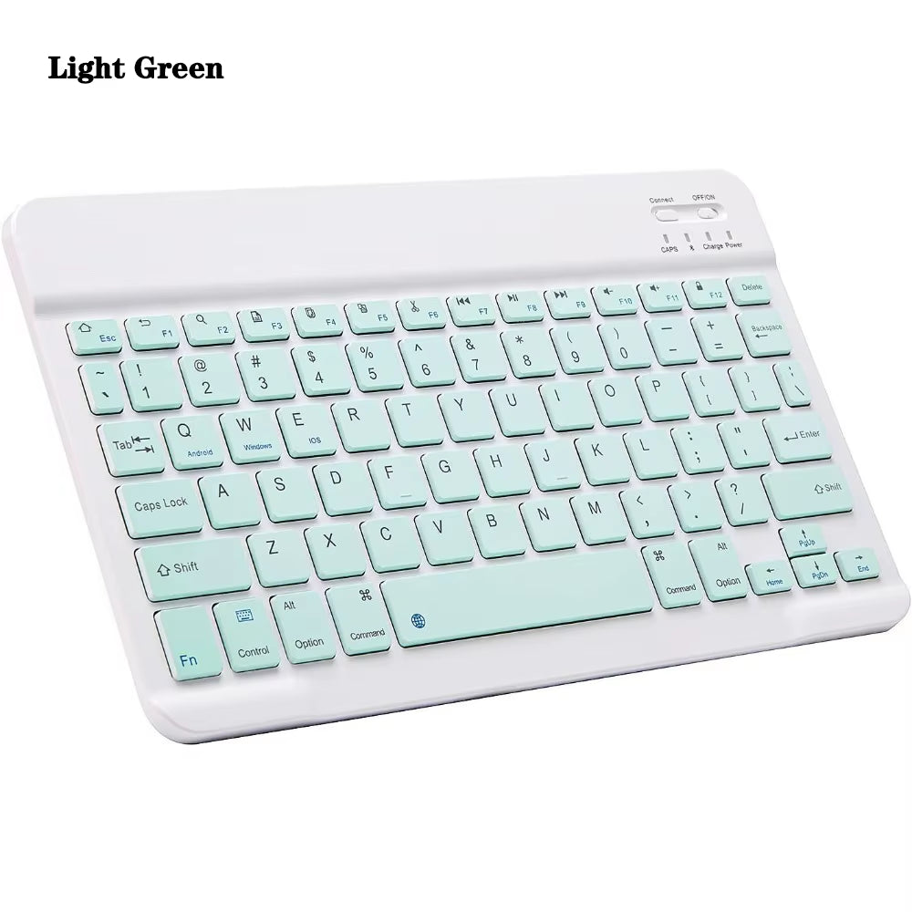 10 Lnch Wireless Bluetooth Mini Keyboard for Ipad Phone Tablet Portable Bluetooth Keyboard and Mouse for Samsung Xiaomi Android