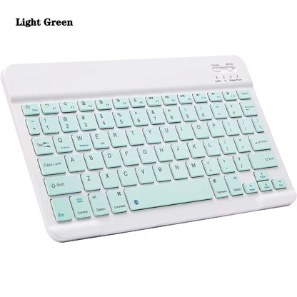10 Lnch Wireless Bluetooth Mini Keyboard for Ipad Phone Tablet Portable Bluetooth Keyboard and Mouse for Samsung Xiaomi Android