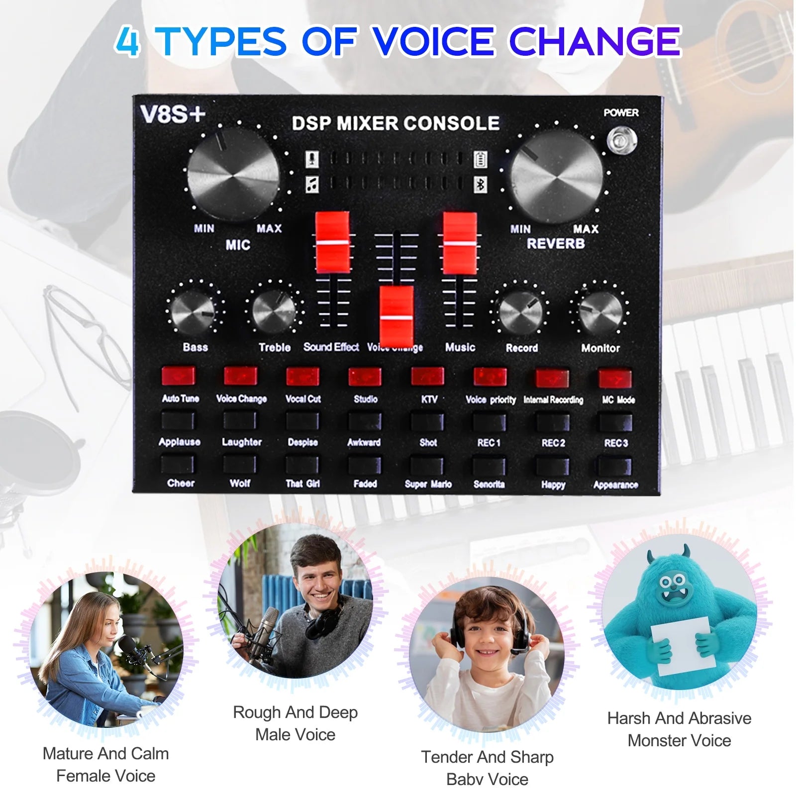 Ultimate Podcasting Microphone Bundle with V8 Sound Card - Perfect for Live Streaming and Studio Recording
