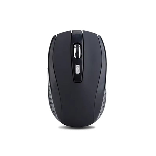 2.4G Wireless Black Mouse, Portable Battery-Powered Office Mouse, Supports Adjustable DPI, Suitable for Various Computers