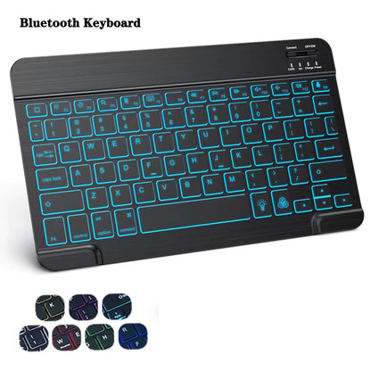 10 Lnch Wireless Bluetooth Mini Keyboard for Ipad Phone Tablet Portable Bluetooth Keyboard and Mouse for Samsung Xiaomi Android