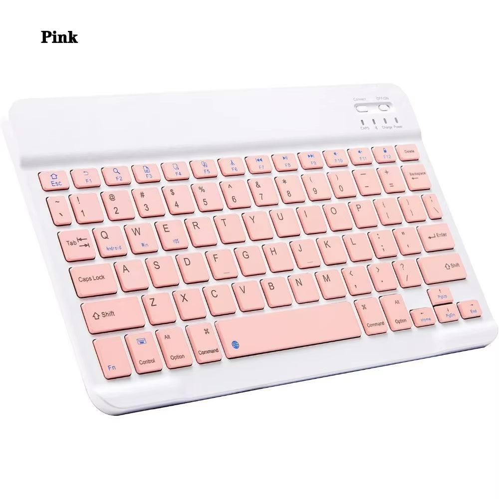 10 Lnch Wireless Bluetooth Mini Keyboard for Ipad Phone Tablet Portable Bluetooth Keyboard and Mouse for Samsung Xiaomi Android