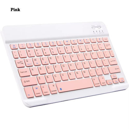 10 Lnch Wireless Bluetooth Mini Keyboard for Ipad Phone Tablet Portable Bluetooth Keyboard and Mouse for Samsung Xiaomi Android